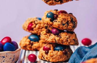 Easy Gluten-Free Monster Cookies (Vegan, Flourless!)