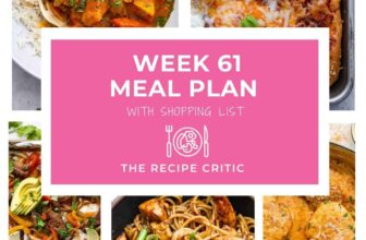 Weekly Meal Plan #61 | The Recipe Critic