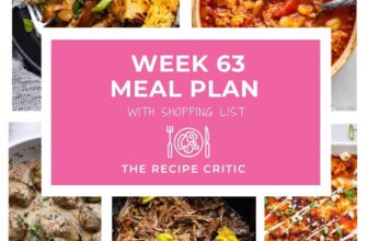 Weekly Meal Plan #63 | The Recipe Critic