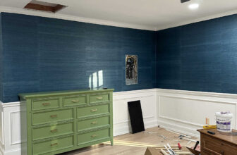 Bedroom And Foyer Grasscloth Wallpaper Progress (It’s So Good!!)