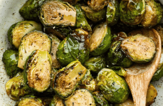 Crispy Brown Sugar Brussels Sprouts (Air Fryer)